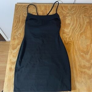 Windsor Black Tight Bling Low Back Short Mini Dress